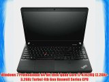 Lenovo ThinkPad Edge E540 i7 Quad Core 15.6 Business Notebook PC (Intel Core i7-4702MQ 256GB