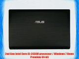 ASUS K53E-BD4TD Laptop / Intel Core i5-2430M Processor / 15.6 Display / 4GB Memory - Matte