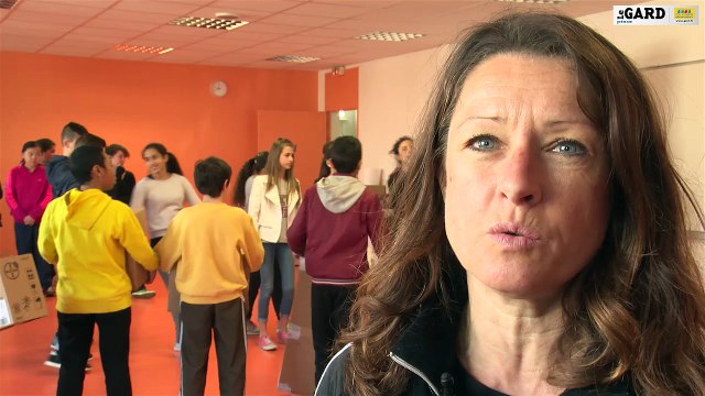 Résidence d'artistes aux collèges Les Oliviers à Nîmes