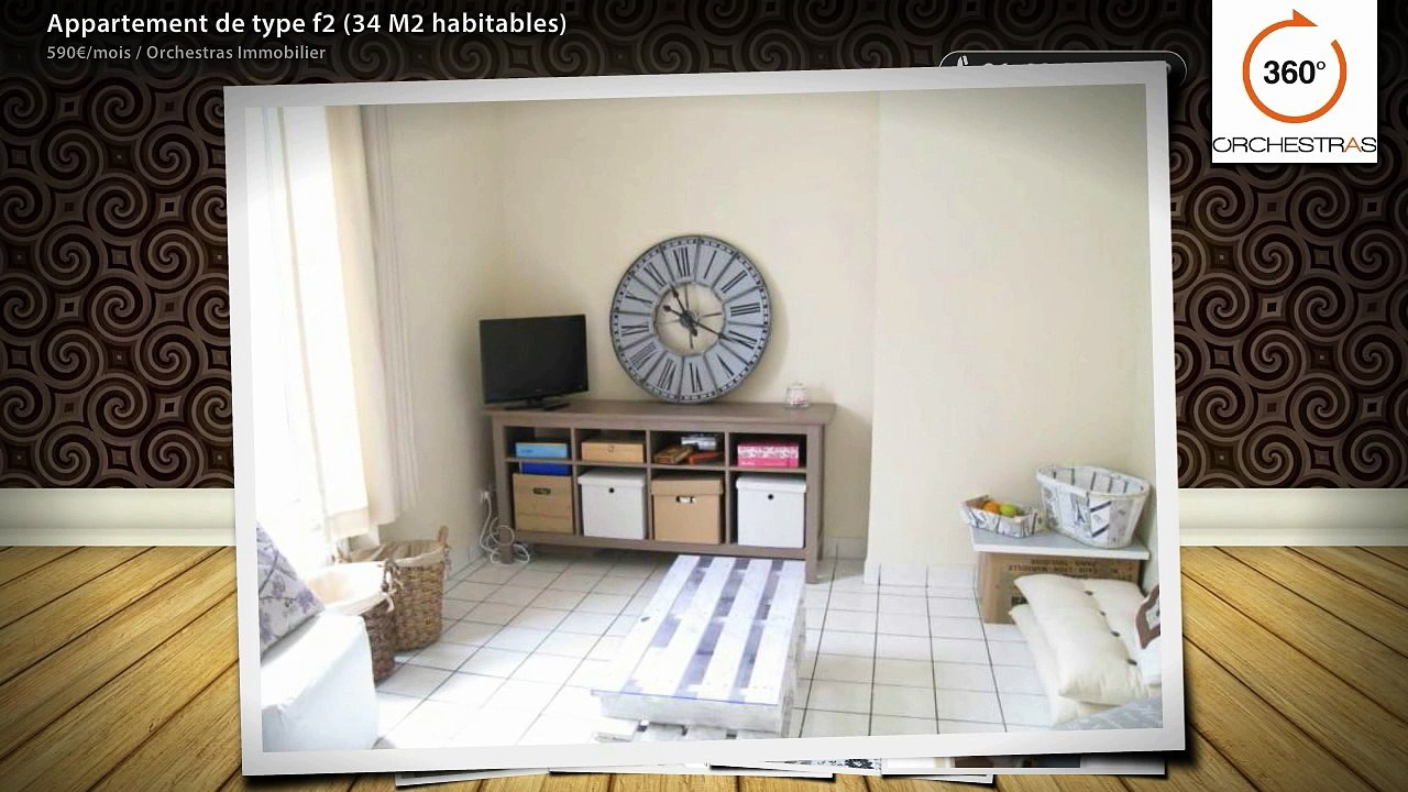 Appartement de type f2 (34 M2 habitables)