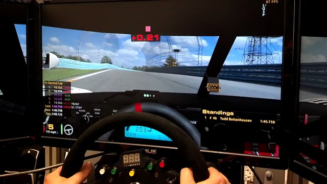 Fanatec ClubSport Wheel Base and BMW M3 GT2 Rim: iRacing.com Riley DP at Watkins Glen Classic Boot