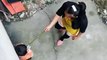 Shocking moment Chinese stepmother whips and kicks a toddler for wetting herself