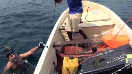 Grouper Spear fishing ABOJO Lakka Freetown Sierra Leone