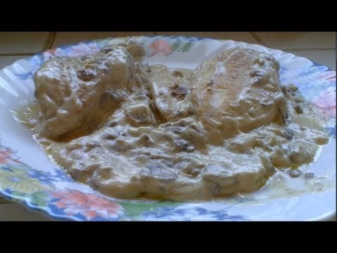 Les escalopes de poulet à la crème de champignons (recette rapide et facile) HD