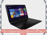 HP 15-g013dx Laptop AMD A8-Series 15.6 4GB 750GB HDD Win 8.1 Black (Certified Refurbished)