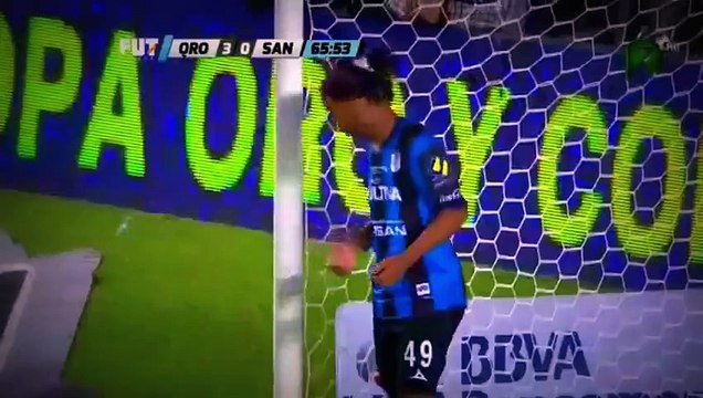 Ronaldinho Incredible Goal...Canceled |Queretaro vs Santos (3-0) Liga MX Final Vuelta (2015) HD