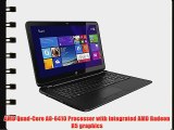 HP 15.6 Laptop PC - AMD Quad-Core A8 / 750GB HD Windows 8.1 64-bit (Black) (8G/Touchscreen)