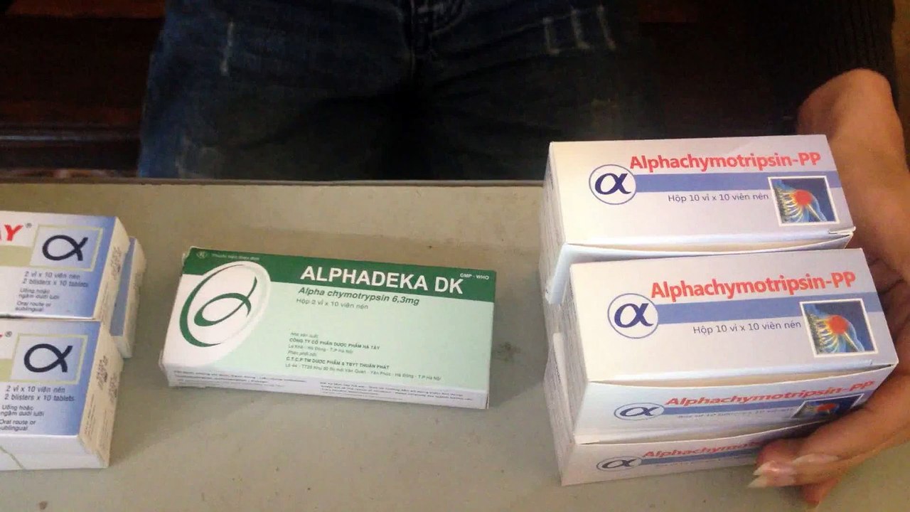 Dược sĩ - Trường cao đẳng Dược Hướng dẫn sử dụng Thuốc Alphachymotrypsin . Thuốc Chống Viêm , Phù Nề (1)