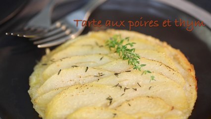 Recette tartes fines aux poires et au thym