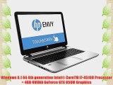 HP Envy - 17t Touch (4th Gen Intel? CoreTM i7-4510U Processor 4GB NVIDIA GeForce GTX 850M Full