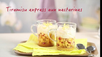 Recette tiramisu express aux nectarines