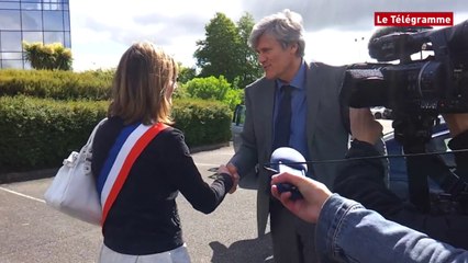 Châteaulin. Arrivée de Stéphane Le Foll chez Doux