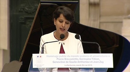 [ARCHIVE] Jean Zay, lettre du 19 juin 1944 , lue par Najat Vallaud-Belkacem