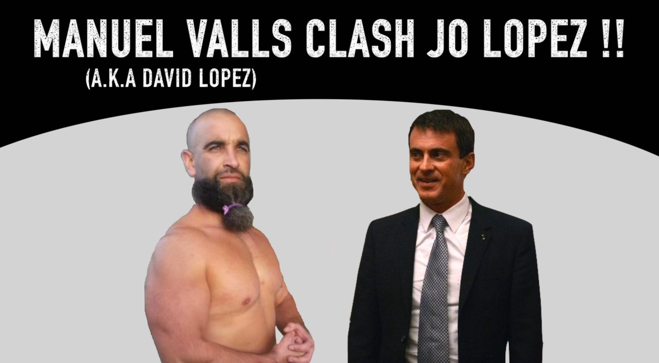 Parodie " Clash des Gitans " Manuel Valls (alias David Lopez) Clash Joe Lopez en meeting " Clash of gitan "