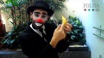 Folhinha: Palhaço ensina truque da banana mágica