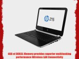 HP 215 G1 Notebook PC - AMD A4-1250 1.0GHz Dual-Core APU 4GB DDR3L 320GB HDD 11.6 HD WLED Display