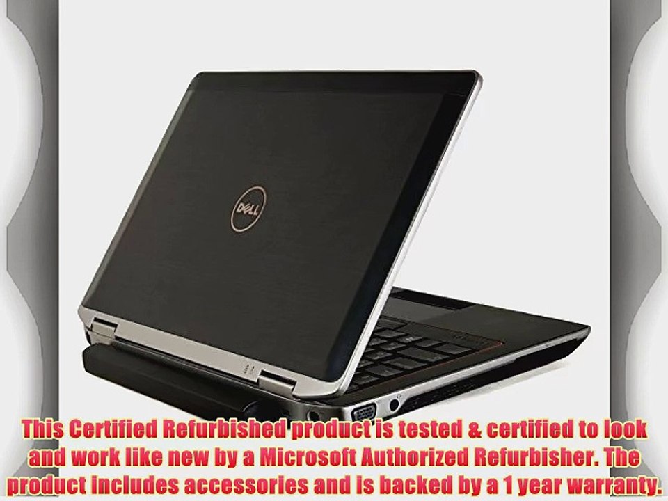 Dell Latitude E6320 13.3 Notebook PC - Intel Core i5 2520M 4GB 120GB SSD HD Webcam Win 7 Pro