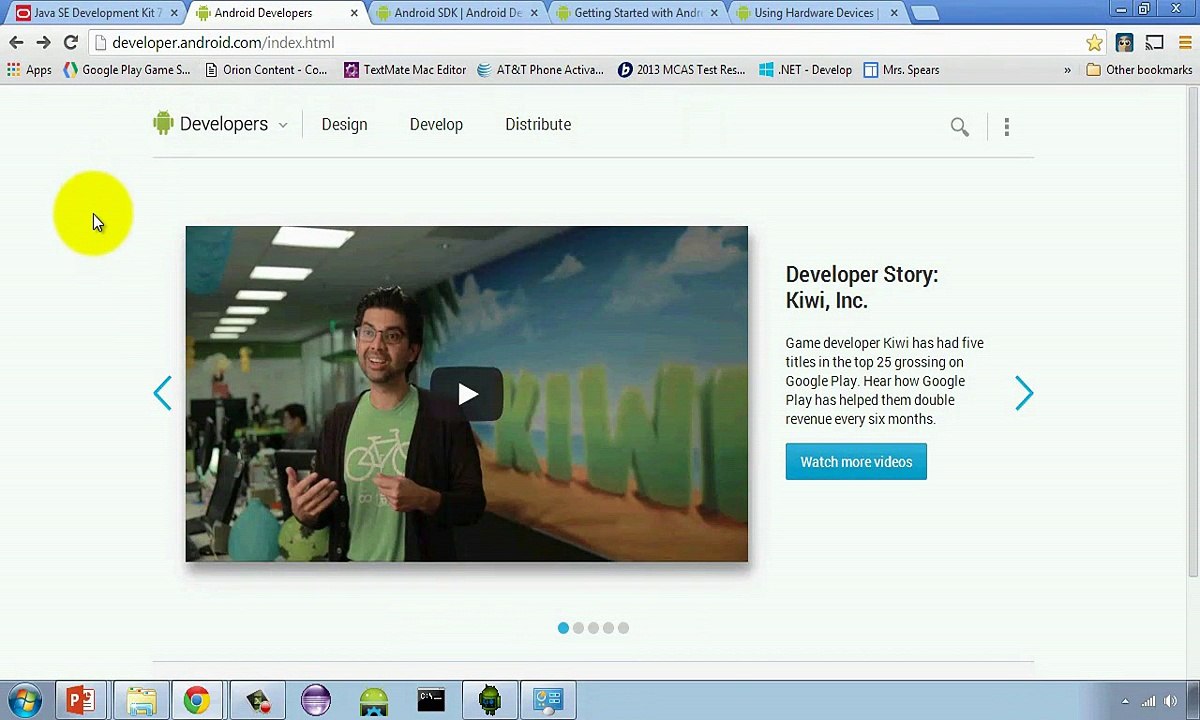 01 Downloading and installing the ADT Tools Bundle and Android Studio