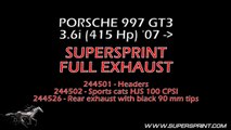Porsche 997 GT3 3.6 Supersprint Exhaust - Acceleration sound!