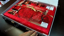 Lenjerii de pat rosii din jacquard