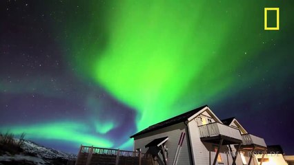 Breathtaking footage of the Northern Lights