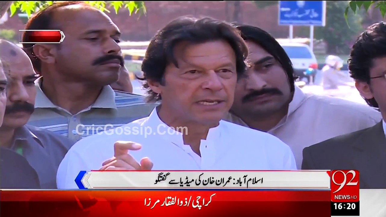 Imran Khan Media Talk in Islamaabad 1st June 2015