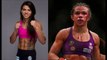 Women UFC fighters before and after their violent fight