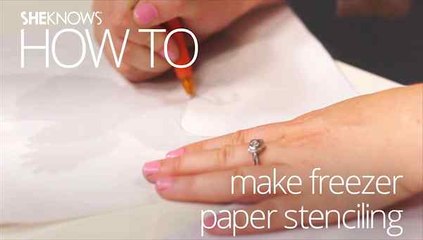How To Make Freezer Paper Stenciling
