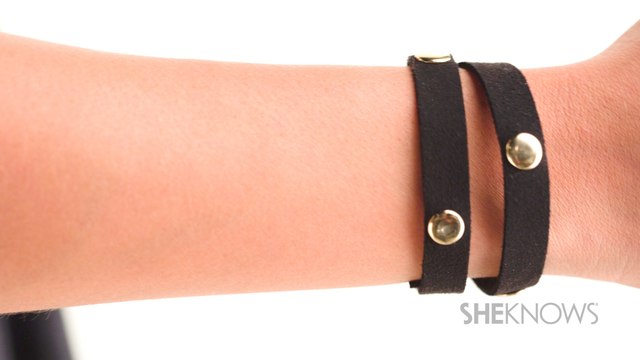 How to Make a Leather Wrap Bracelet