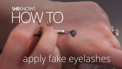 How To Apply Fake Eyelashes