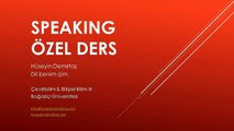 Speaking özel ders İstanbul & online