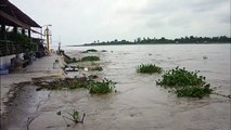 Estragos del Huracan Karl por playa de Tecolutla Veracruz Mexico