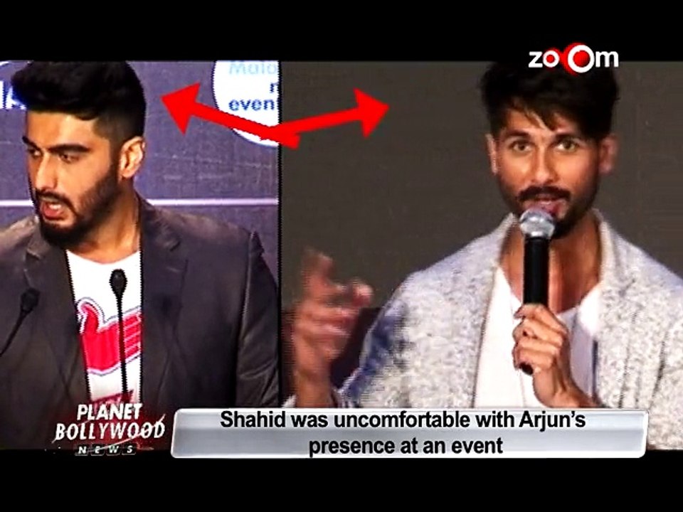 Shahid Kapoor uncomfortable with Arjun Kapoor's presence at an event - Bollywood News