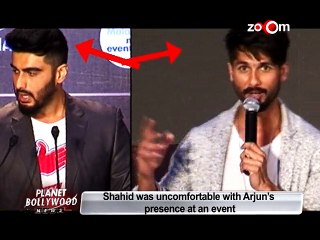 Shahid Kapoor uncomfortable with Arjun Kapoor's presence at an event - Bollywood News