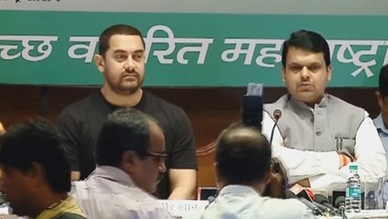 Aamir Khan & Maharashtra CM Devendra Fadnavis Launches Swachhata Saptapadi Scheme
