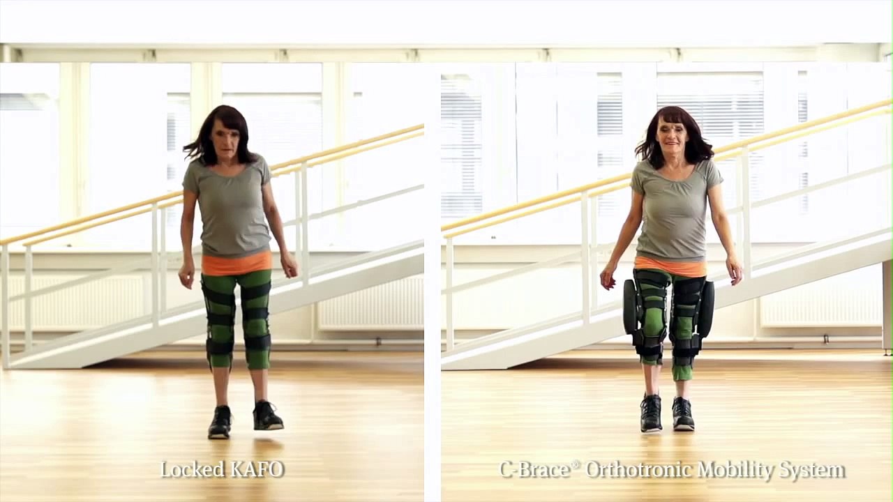 Locked KAFO vs. C-Brace Orthotronic Mobility System