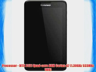 Lenovo A7-40 - 59435499 - Black: Bundle: Web Special - MTK 8121 Quad-core ARM Cortex-A7 (1.30GHz