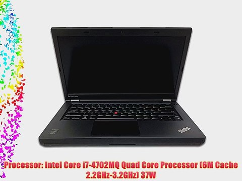Lenovo Thinkpad T440p 20AN0069US 14 i7-4702MQ 8GB 250GB SSD W7 Laptop Computer