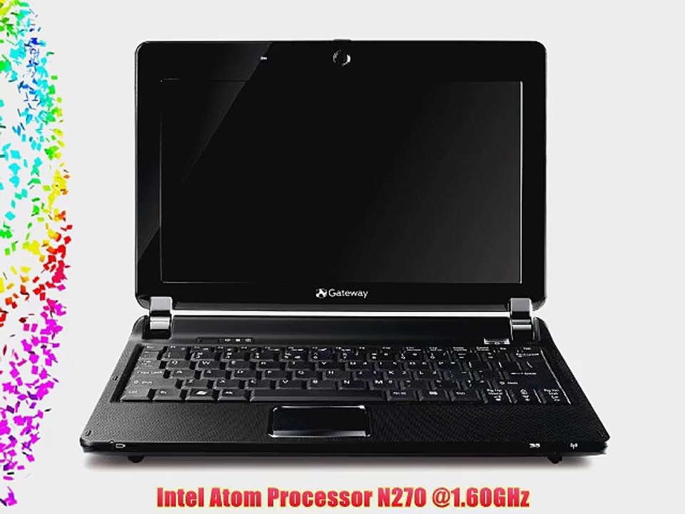 Gateway LT2016U (KAV60) Black INTEL ATOM N270@1.60GHz 1GB RAM 160GB HDD 10.1 LED Windows XP
