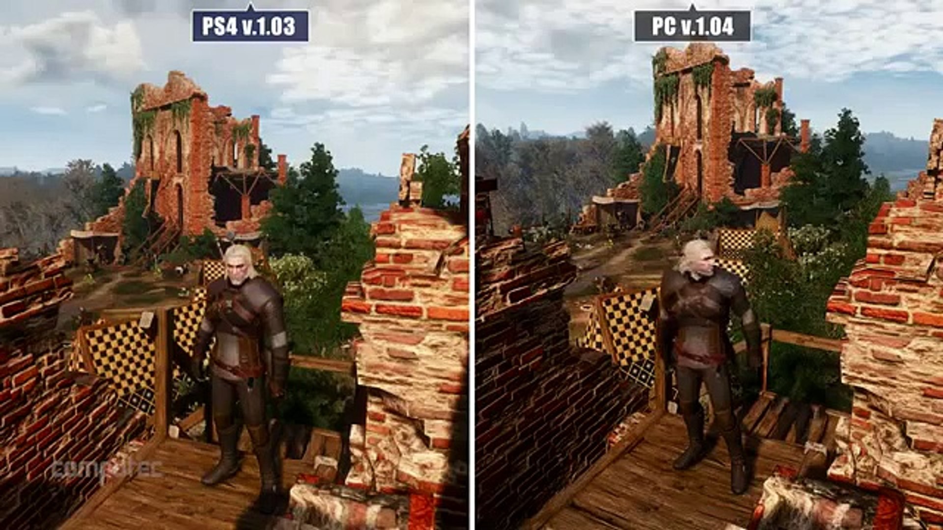 The Witcher 3 Complete Edition Graphics Comparison: PS4 Pro vs