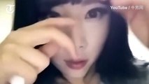 Video  South Korean woman removes half a face of makeup to show power of cosmetics