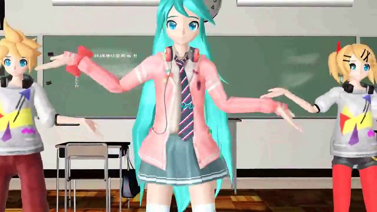 【MMD】Hare Hare Yukai Dance - Miku, Rin, Len, Meiko, & Kaito