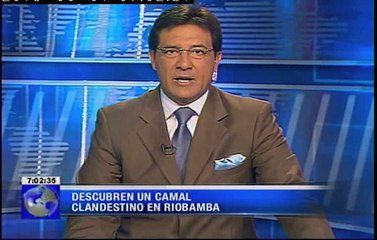 Descubren un camal clandestino en Riobamba