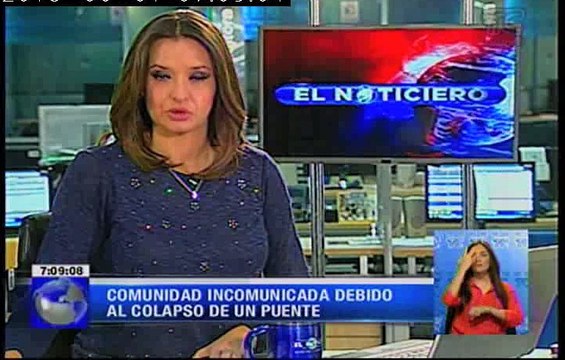 Comunidad incomunicada debido al colapso de un puente