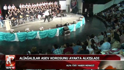 Aliağalılar Asev Korosunu Ayakta Alkışladı