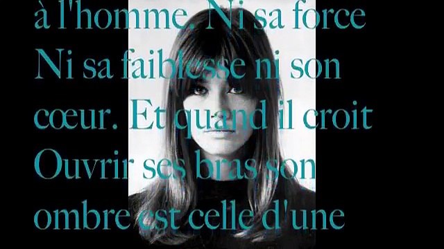 'Il n'y a pas d'amour heureux' Françoise Hardy