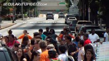 Illegals Block Streets, Get Arrested!