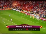 EURO 2012 séance de tir au but Espagne Portugal.