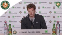 Press conference Andy Murray 2015 French Open / 4th Round