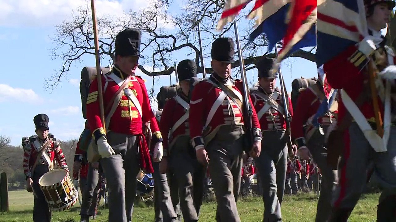 Napoleon erobert England - bei Proben für Waterloo-Jubiläum